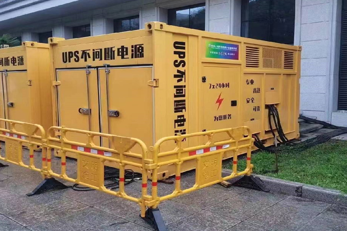 满洲里发电机租赁施工现场